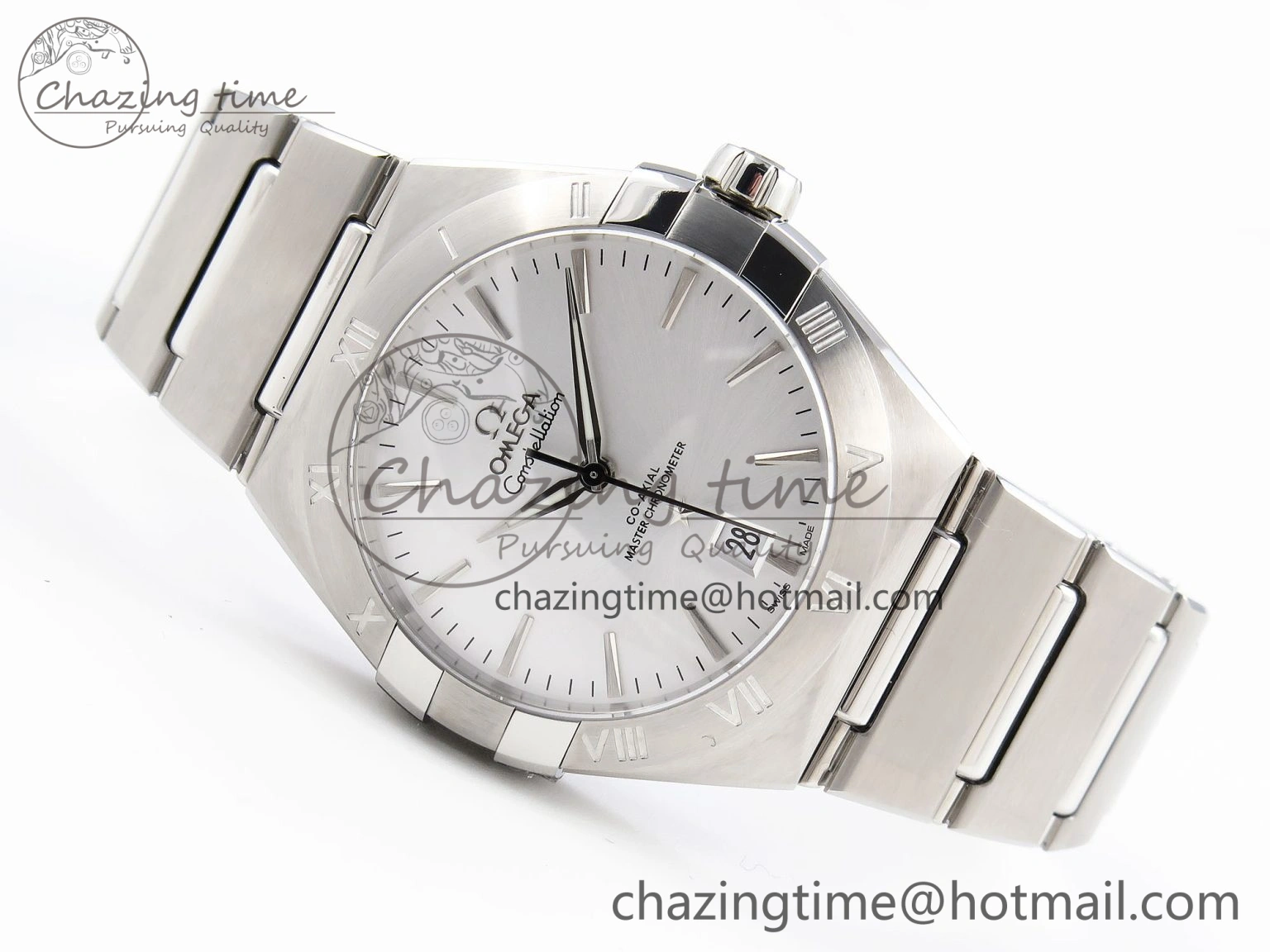 Constellation 39mm SS ASWF 1:1 Best Edition Silver Dial on SS Bracelet A8800