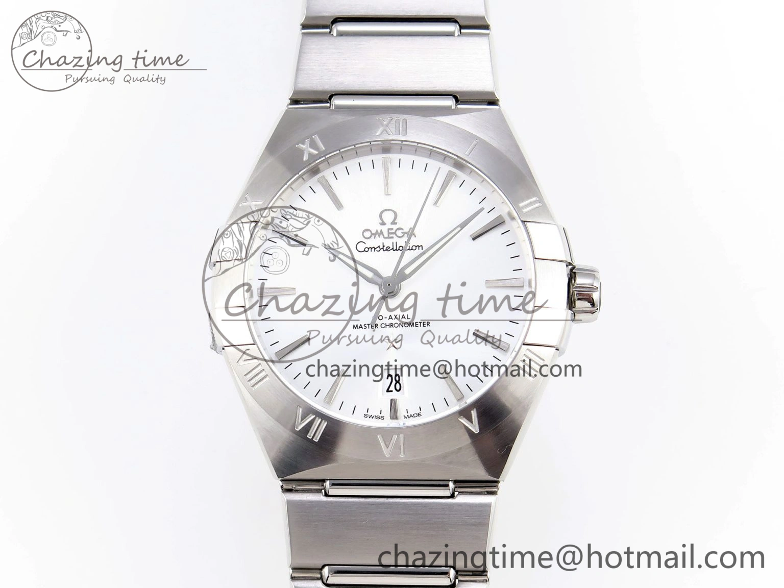 Constellation 39mm SS ASWF 1:1 Best Edition Silver Dial on SS Bracelet A8800