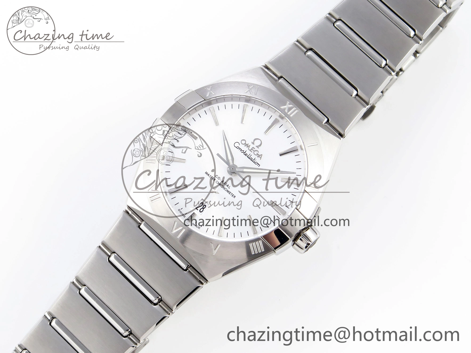 Constellation 39mm SS ASWF 1:1 Best Edition Silver Dial on SS Bracelet A8800