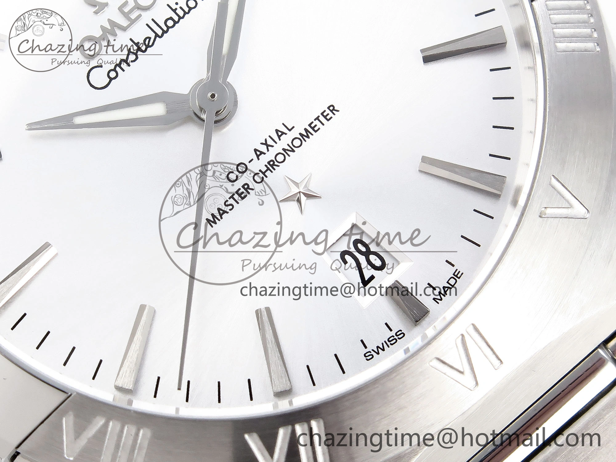 Constellation 39mm SS ASWF 1:1 Best Edition Silver Dial on SS Bracelet A8800