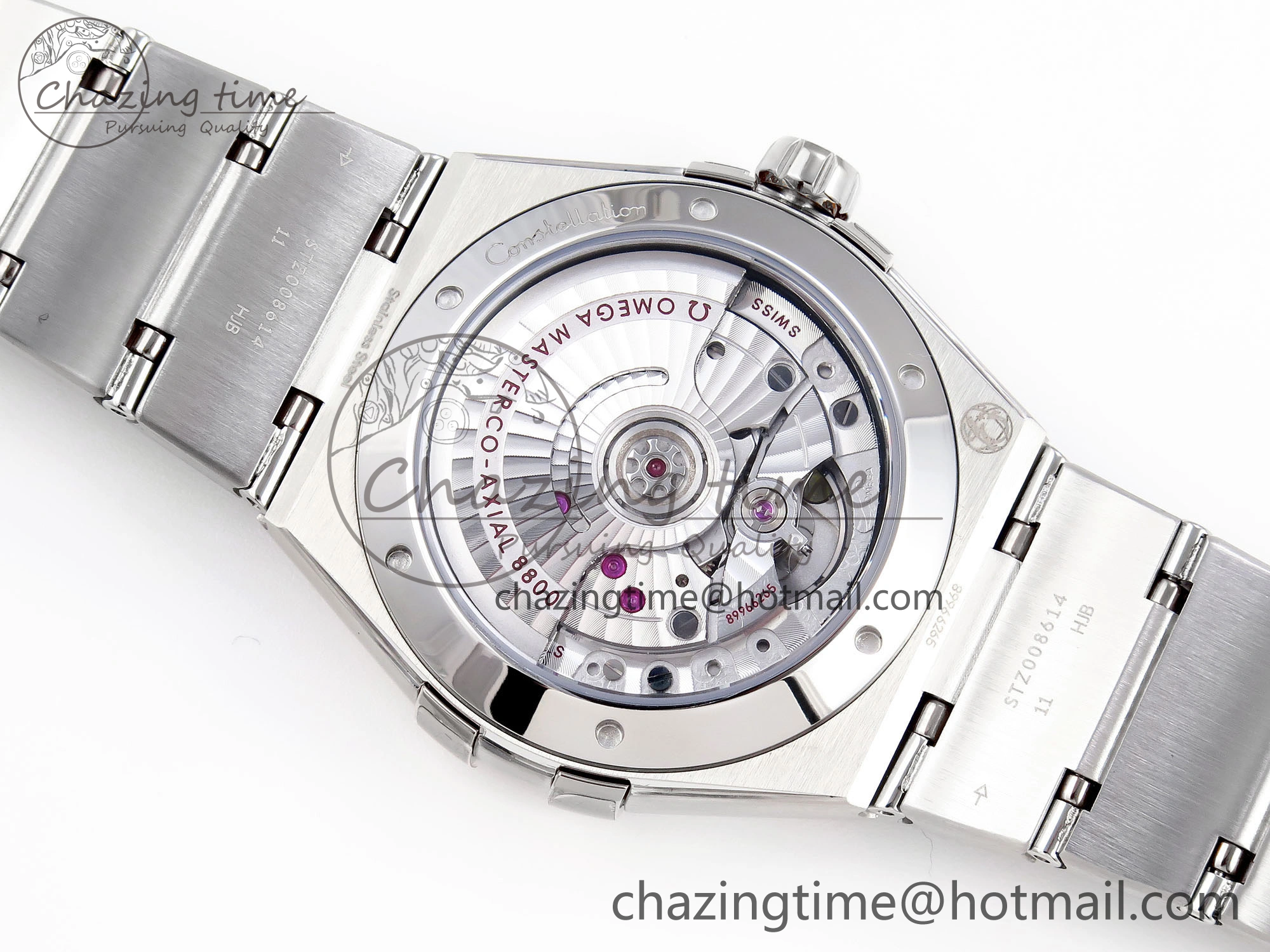 Constellation 39mm SS ASWF 1:1 Best Edition White Textured Dial on SS Bracelet A8800