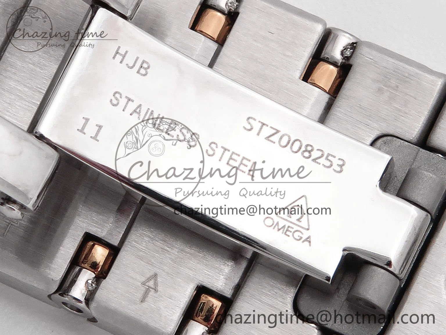 Constellation 39mm SS RG ASWF 1:1 Best Edition White Diamonds Dial on SS RG Bracelet A8800