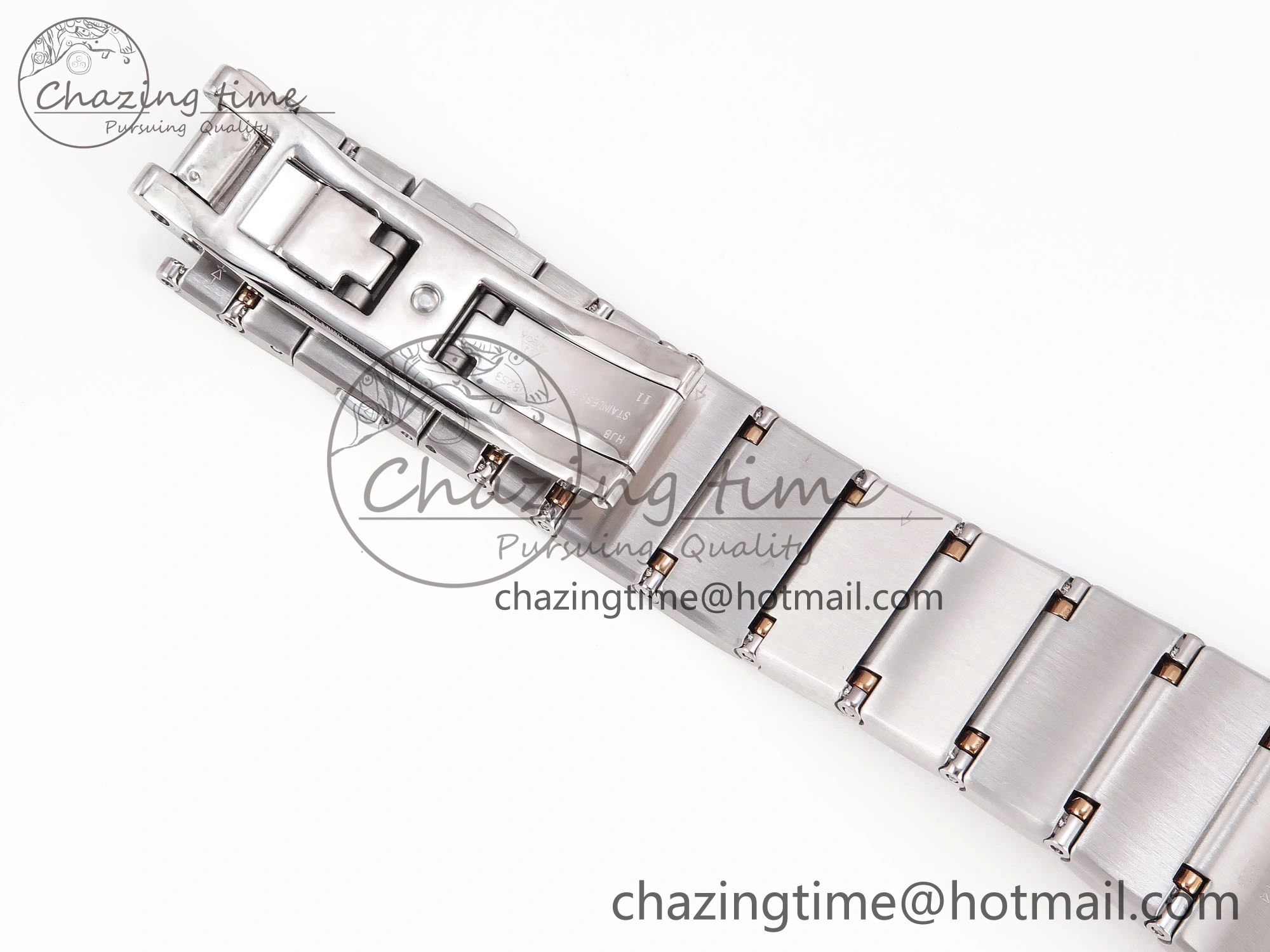 Constellation 39mm SS RG Diamonds Bezel ASWF 1:1 Best Edition White Diamonds Dial on SS RG Bracelet A8800