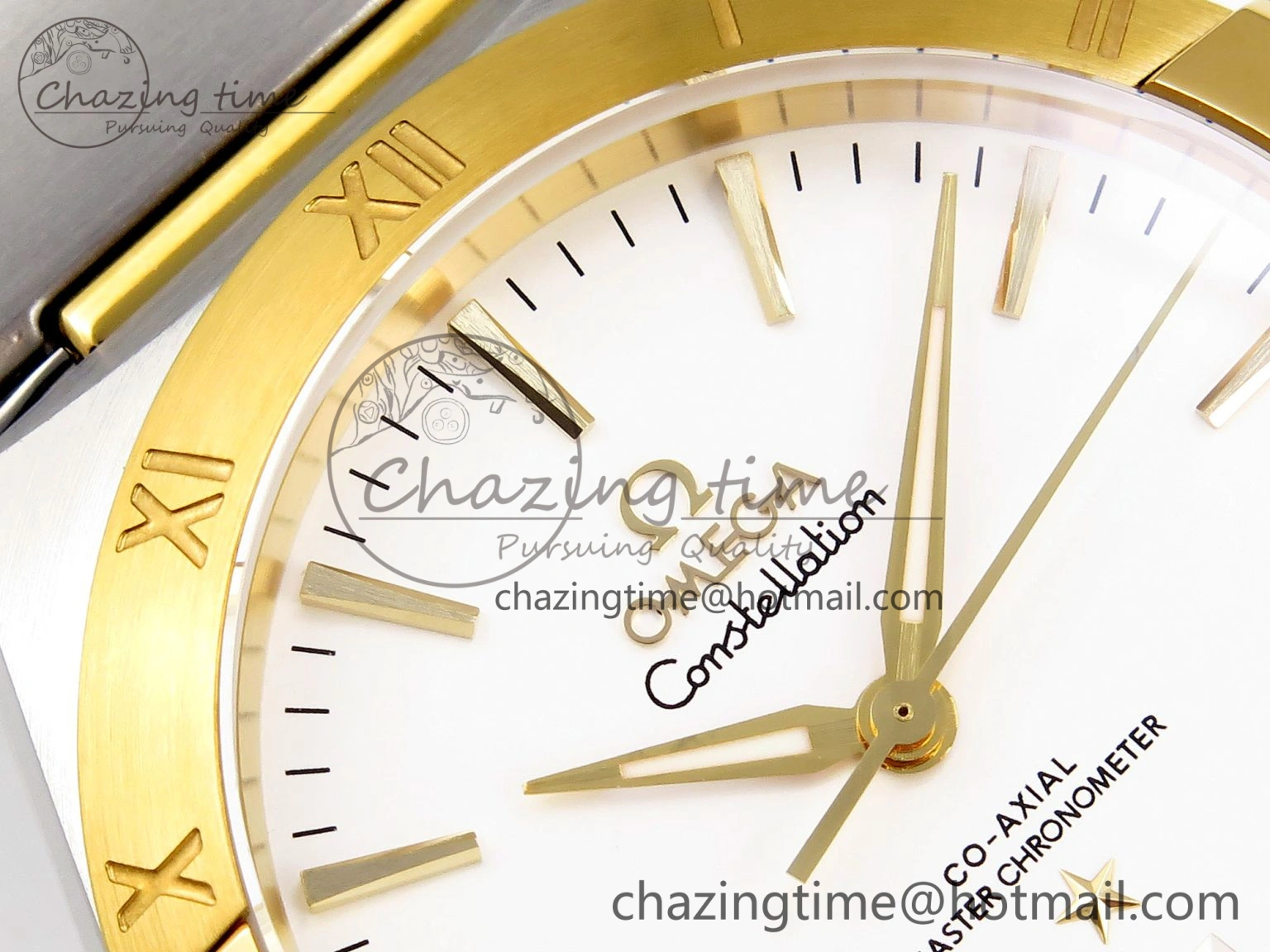Constellation 39mm SS YG ASWF 1:1 Best Edition White Dial on SS YG Bracelet A8800