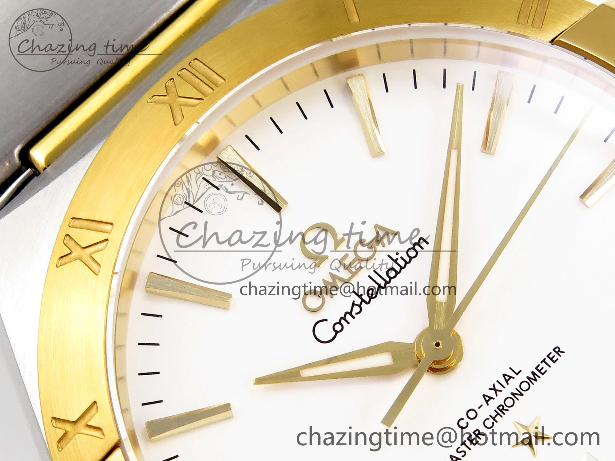 Constellation 39mm SS YG ASWF 1:1 Best Edition White Dial on SS YG Bracelet A8800