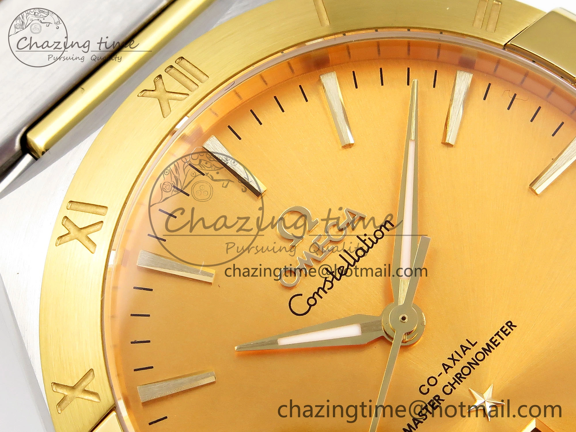 Constellation 39mm SS YG ASWF 1:1 Best Edition YG Dial on SS YG Bracelet A8800