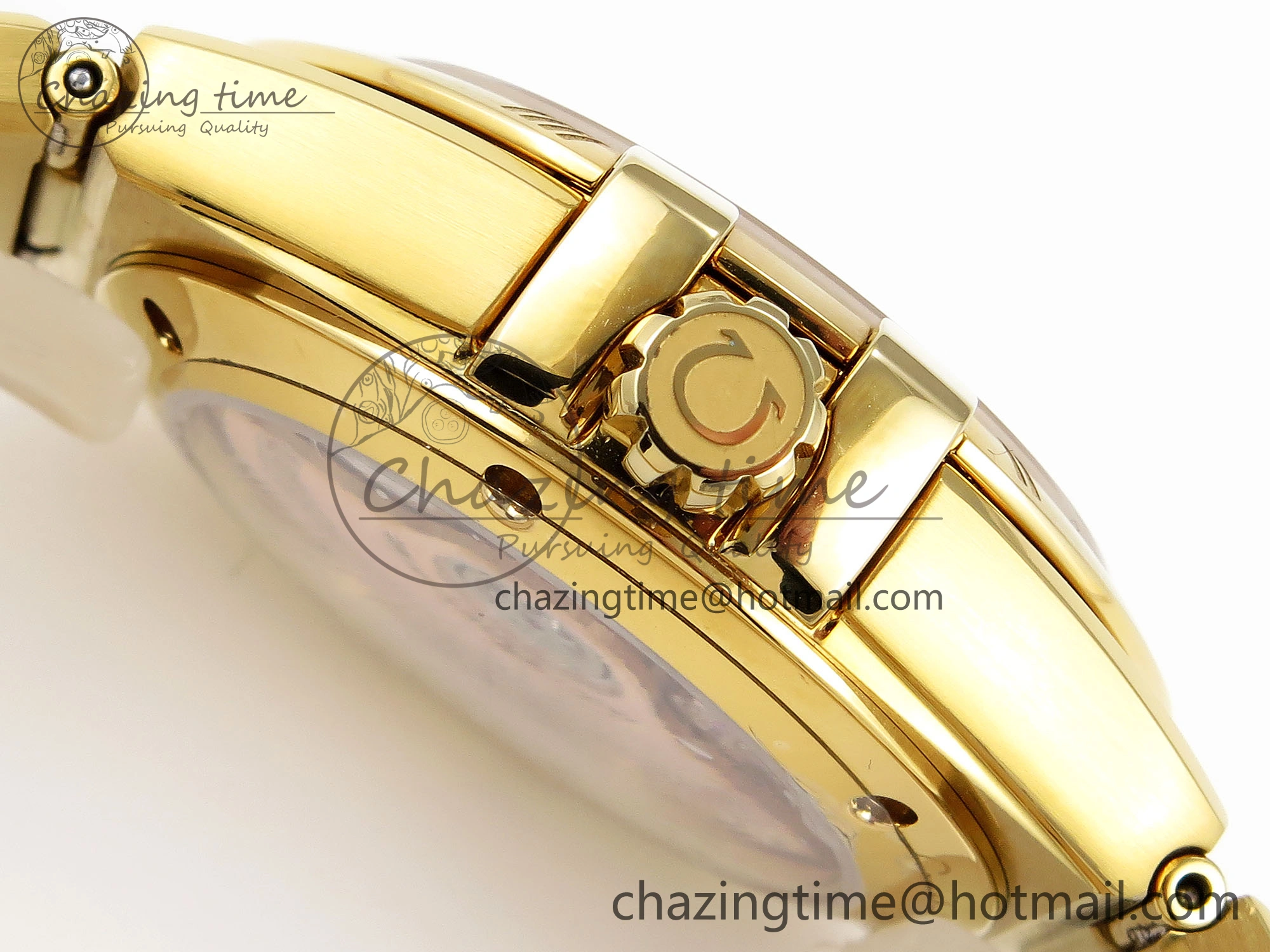 Constellation 39mm YG ASWF 1:1 Best Edition White Dial on YG Bracelet A8801