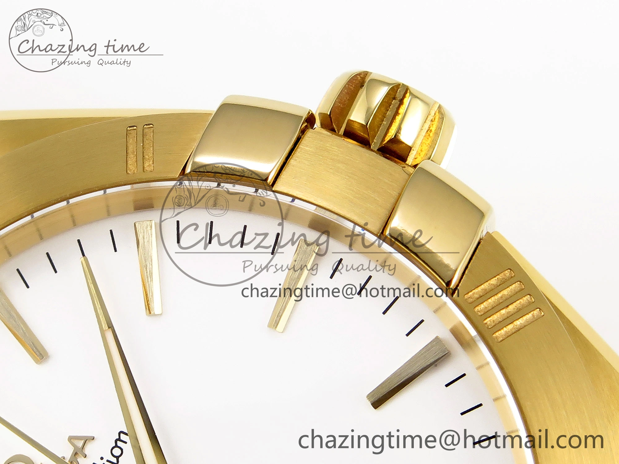 Constellation 39mm YG ASWF 1:1 Best Edition White Dial on YG Bracelet A8801