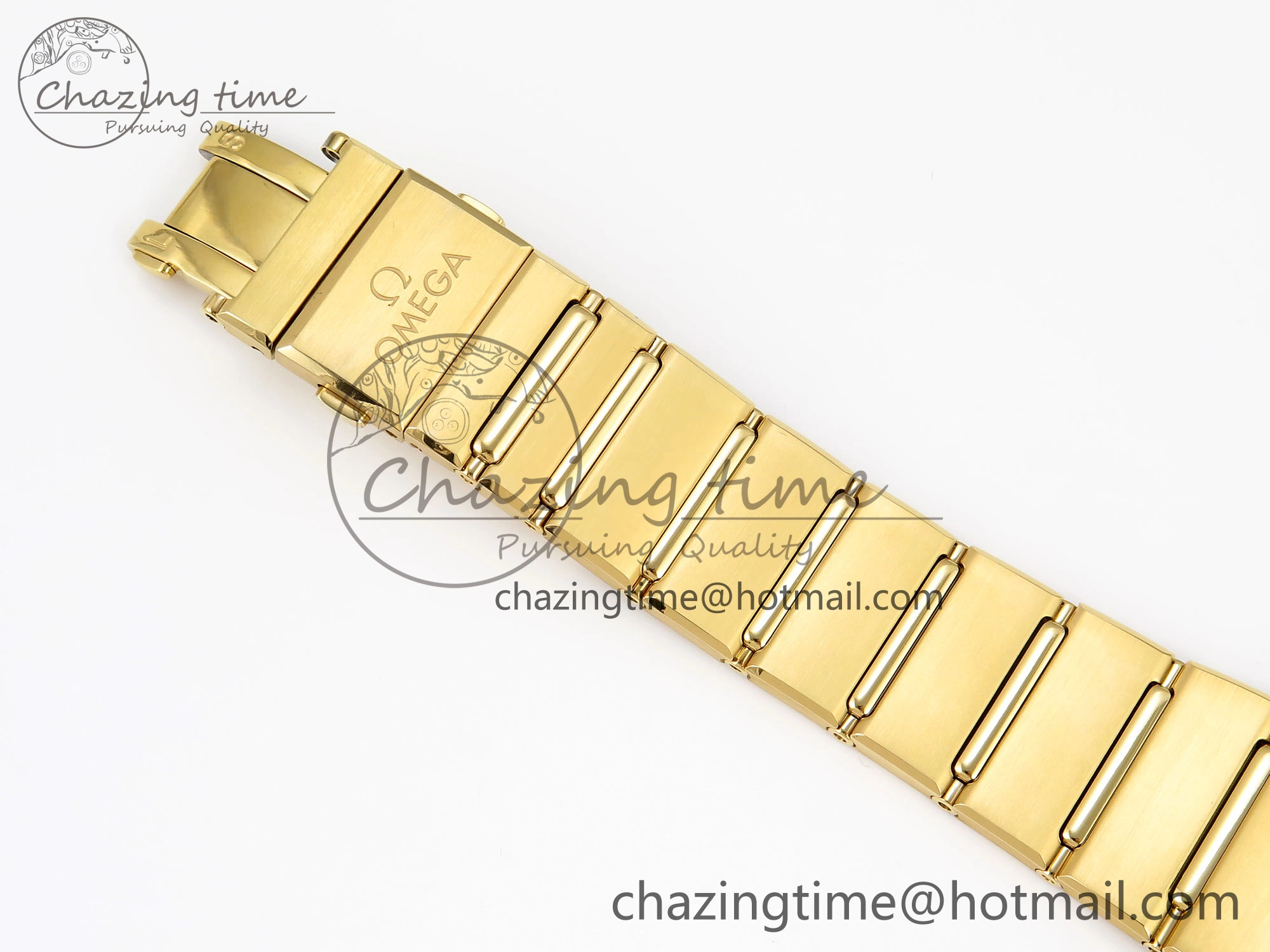 Constellation 39mm YG Diamonds Bezel ASWF 1:1 Best Edition White Diamonds Dial on YG Bracelet A8801