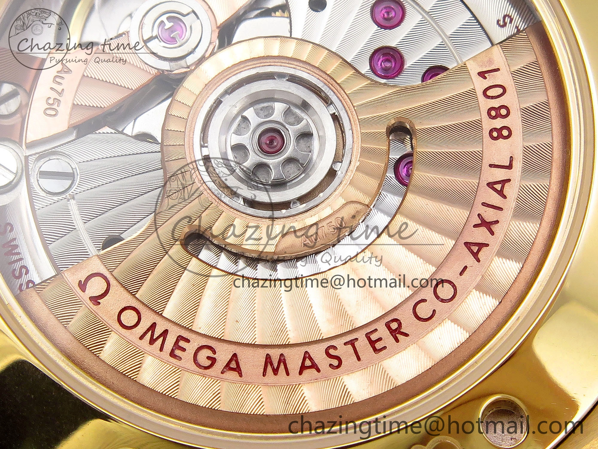 Constellation 39mm YG Diamonds Bezel ASWF 1:1 Best Edition White Diamonds Dial on YG Bracelet A8801