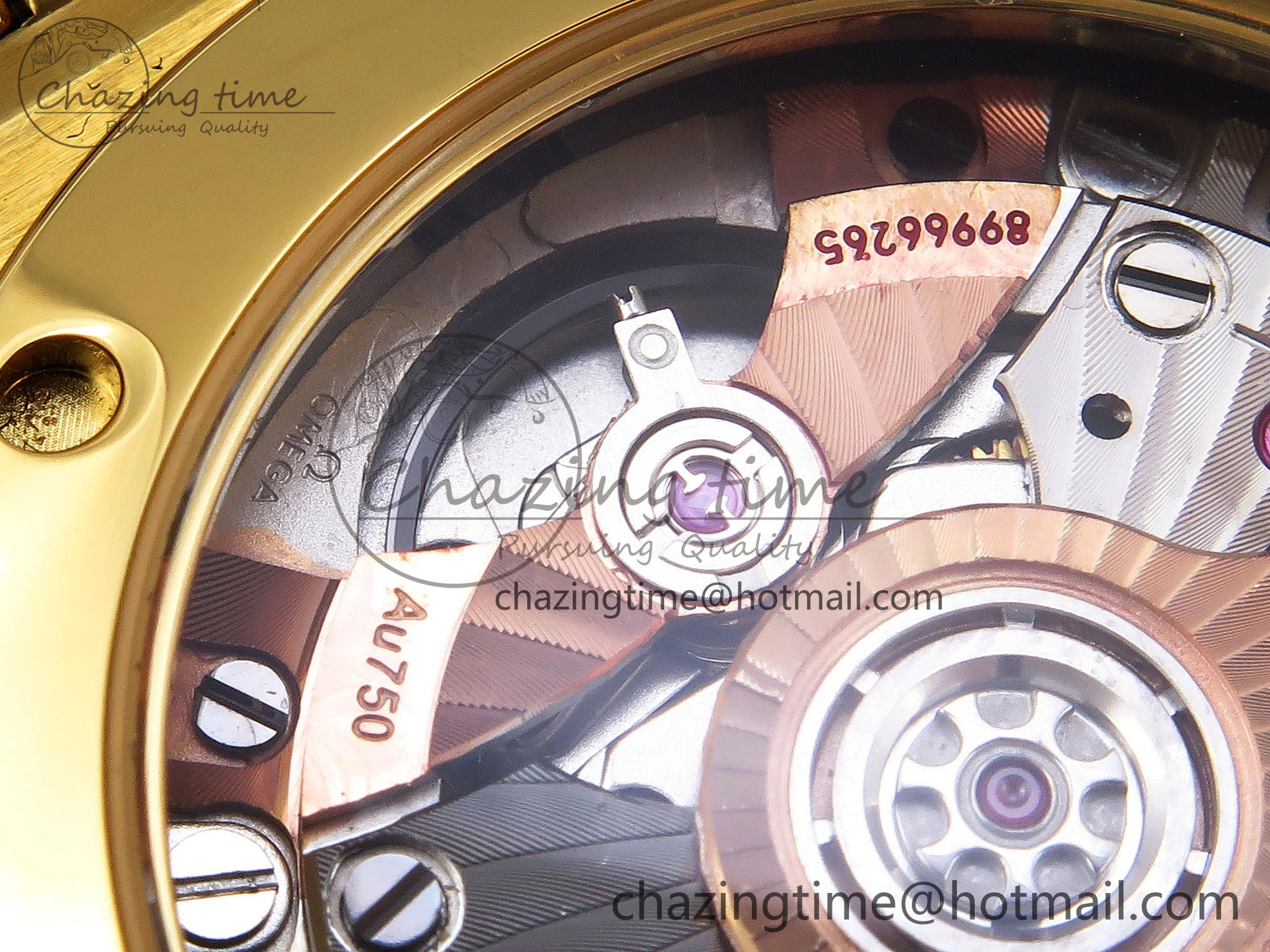 Constellation 39mm YG Diamonds Bezel ASWF 1:1 Best Edition White Diamonds Dial on YG Bracelet A8801