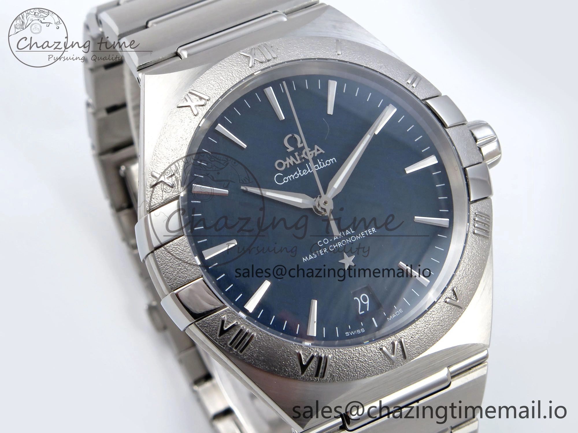 Constellation 41mm SS ASWF 1:1 Best Edition Blue Dial on SS Bracelet A8900