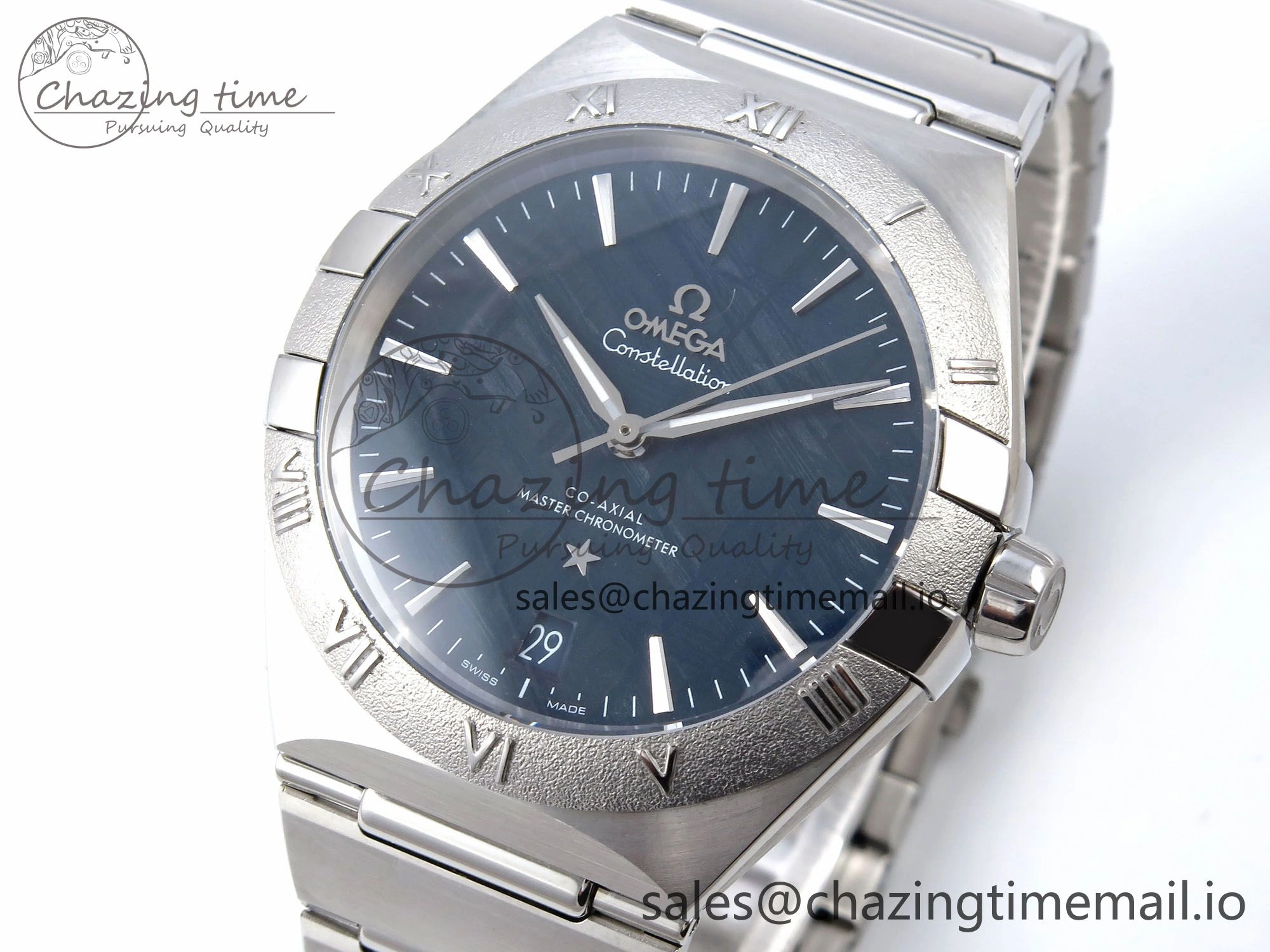 Constellation 41mm SS ASWF 1:1 Best Edition Blue Dial on SS Bracelet A8900