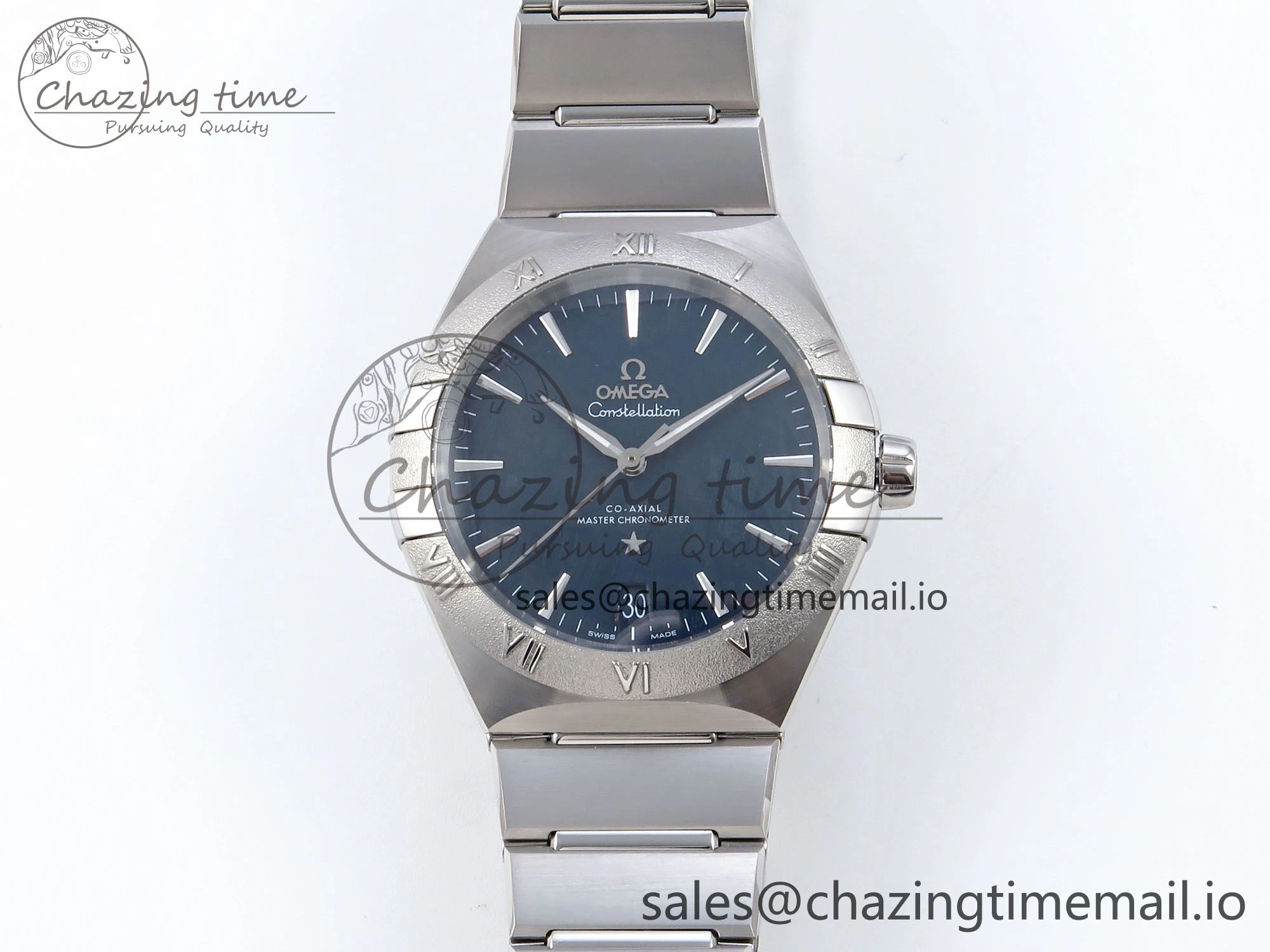Constellation 41mm SS ASWF 1:1 Best Edition Blue Dial on SS Bracelet A8900