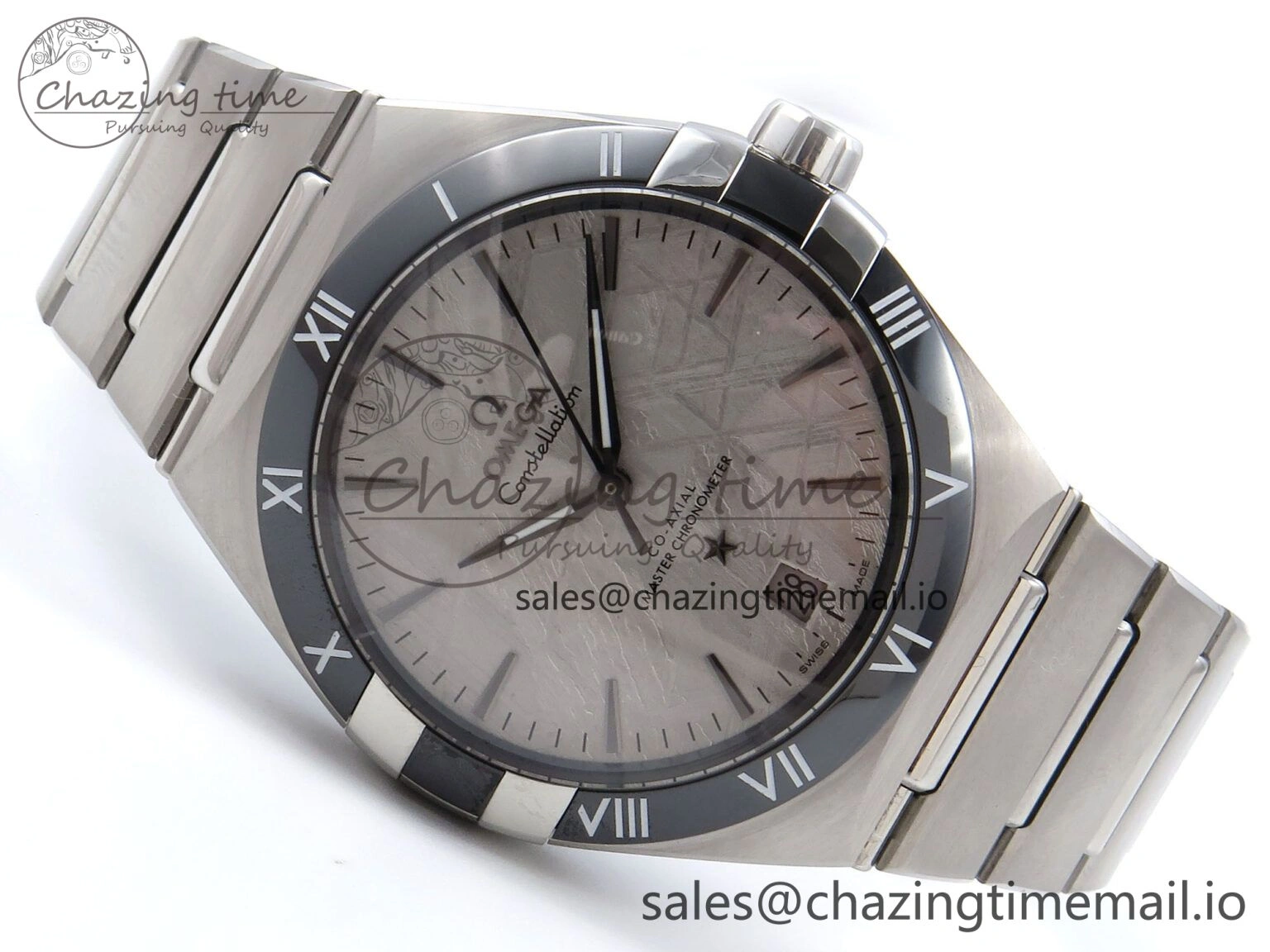 Constellation 41mm SS ASWF 1:1 Best Edition Gray Dial on SS Bracelet A8900