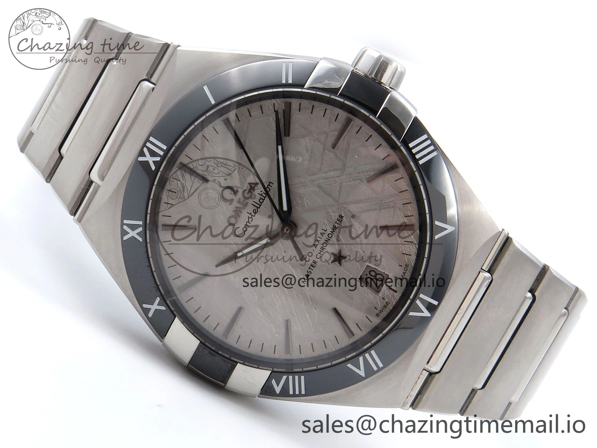 Constellation 41mm SS ASWF 1:1 Best Edition Gray Dial on SS Bracelet A8900
