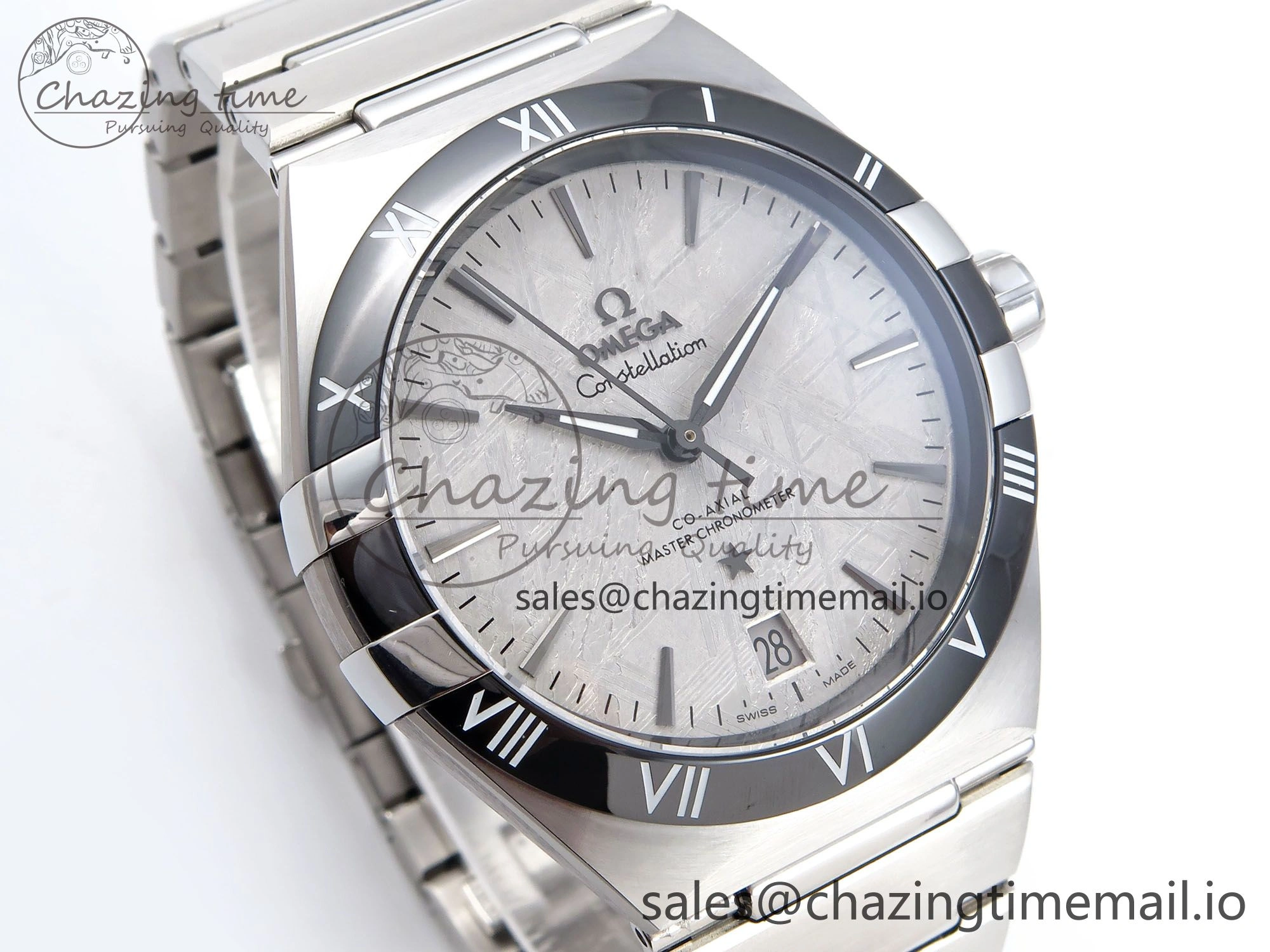 Constellation 41mm SS ASWF 1:1 Best Edition Gray Dial on SS Bracelet A8900