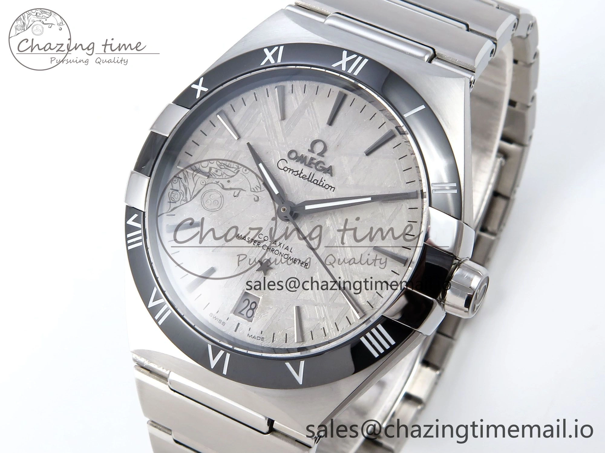 Constellation 41mm SS ASWF 1:1 Best Edition Gray Dial on SS Bracelet A8900