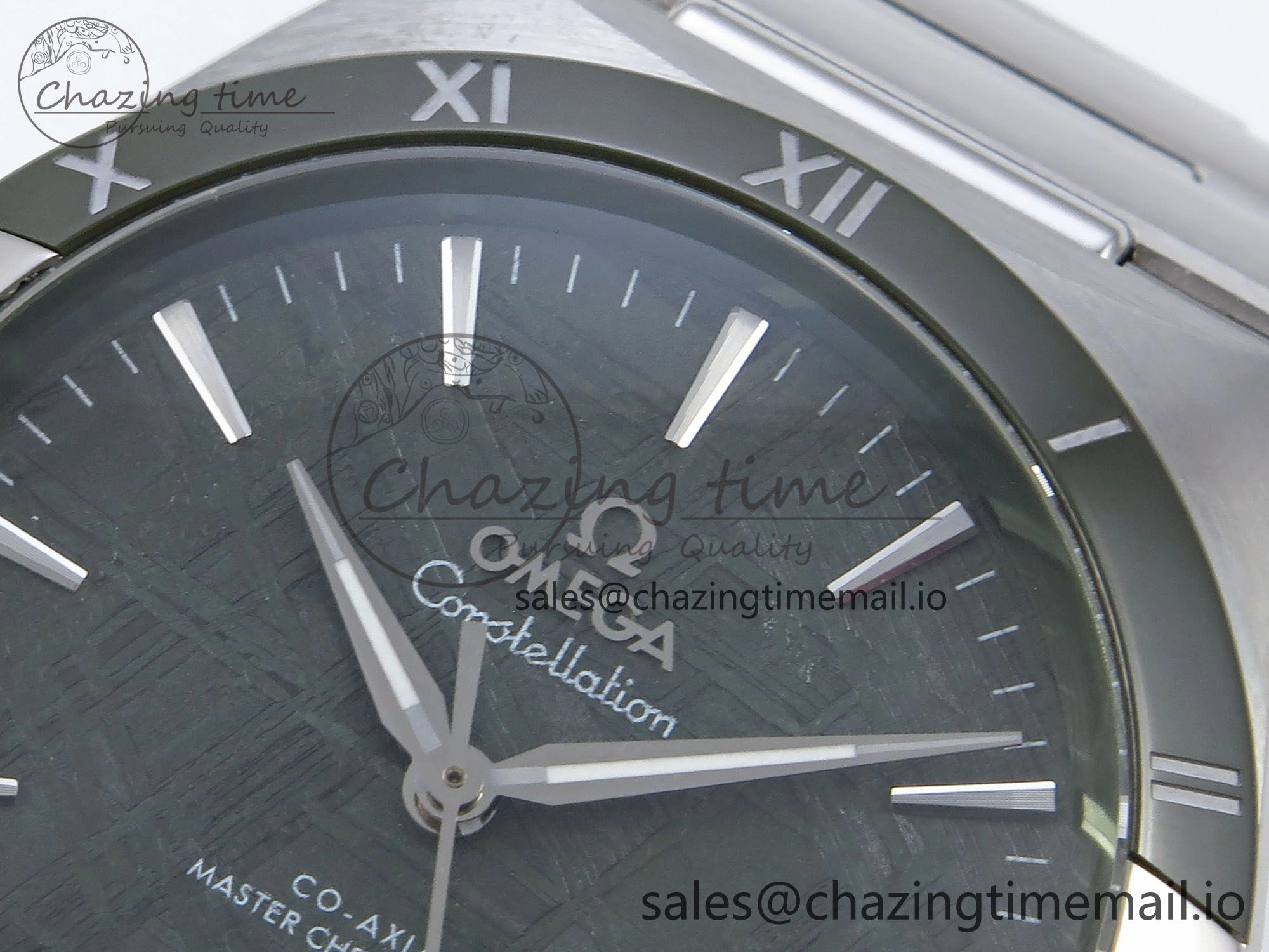 Constellation 41mm SS ASWF 1:1 Best Edition Green Dial on SS Bracelet A8900