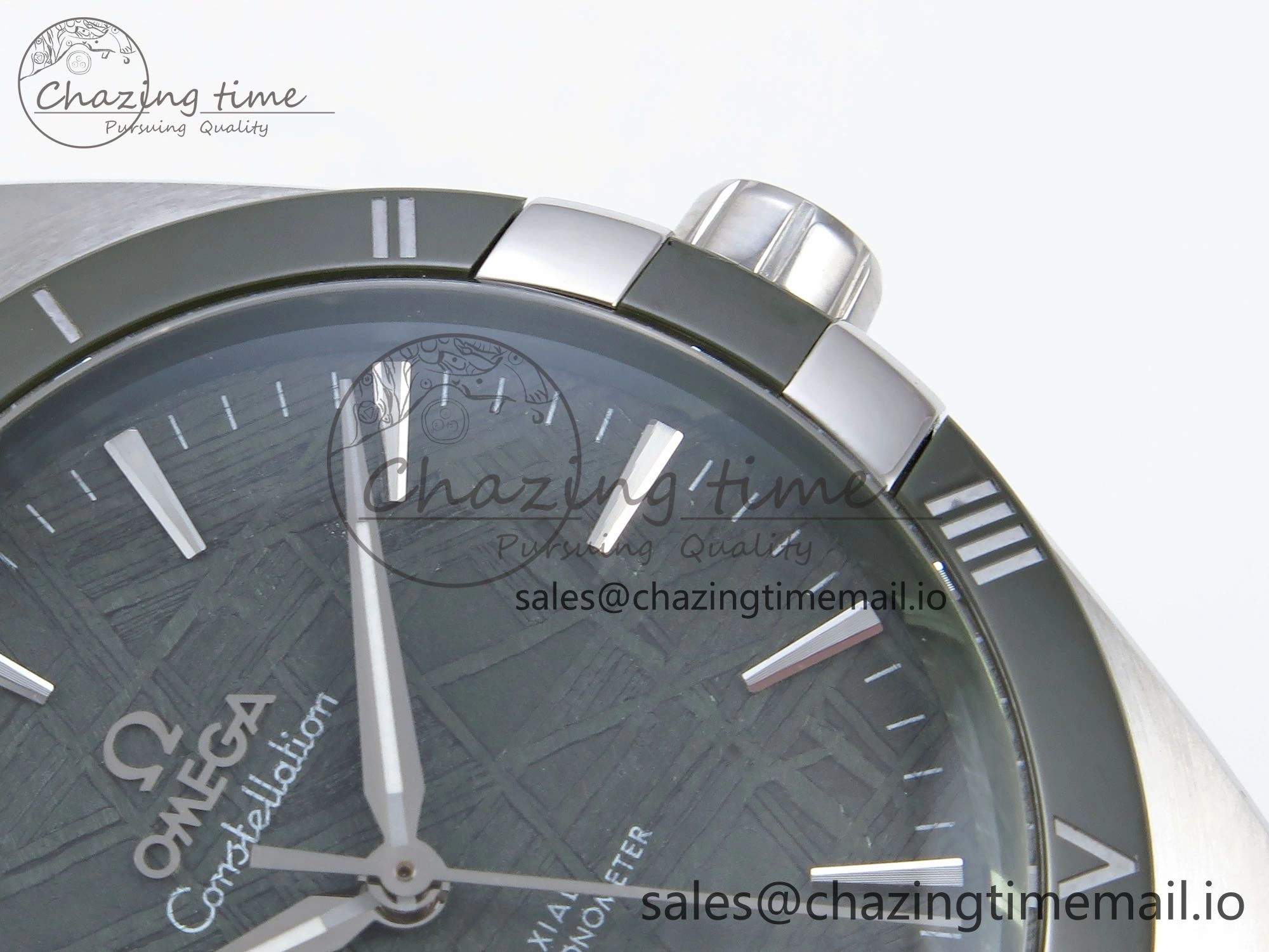Constellation 41mm SS ASWF 1:1 Best Edition Green Dial on SS Bracelet A8900