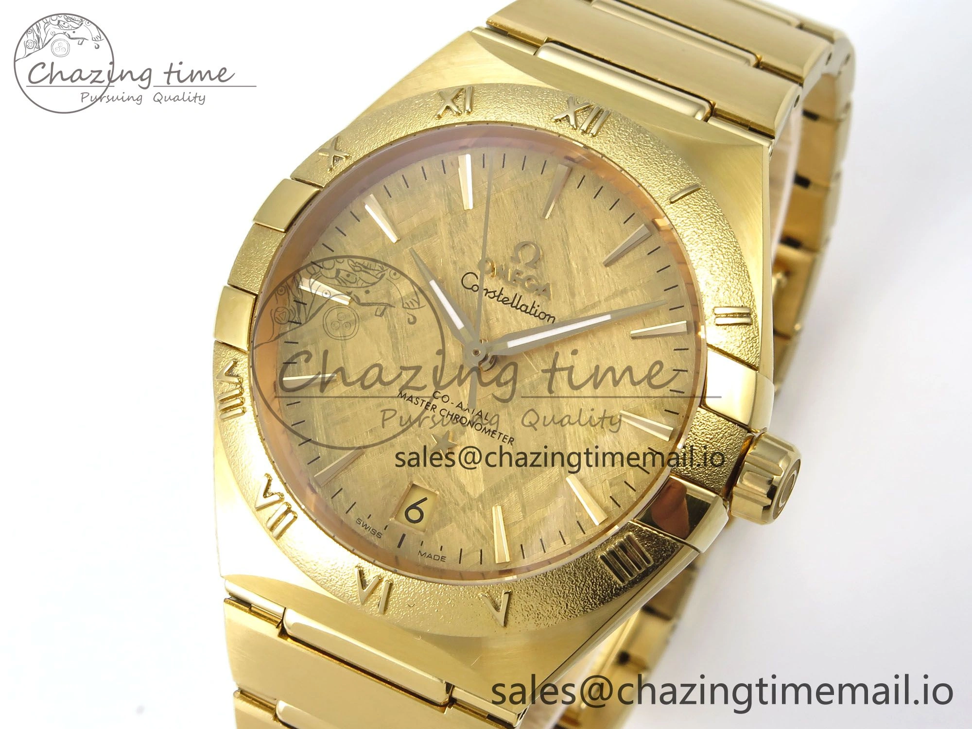 Constellation 41mm YG ASWF 1:1 Best Edition YG Dial on YG Bracelet A8900