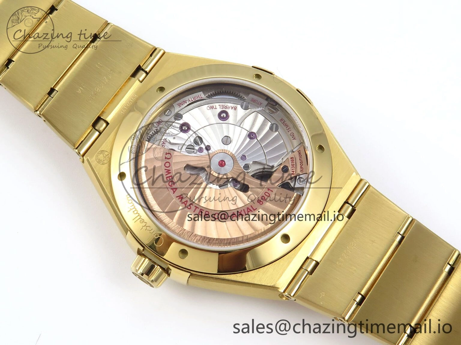 Constellation 41mm YG ASWF 1:1 Best Edition YG Dial on YG Bracelet A8900