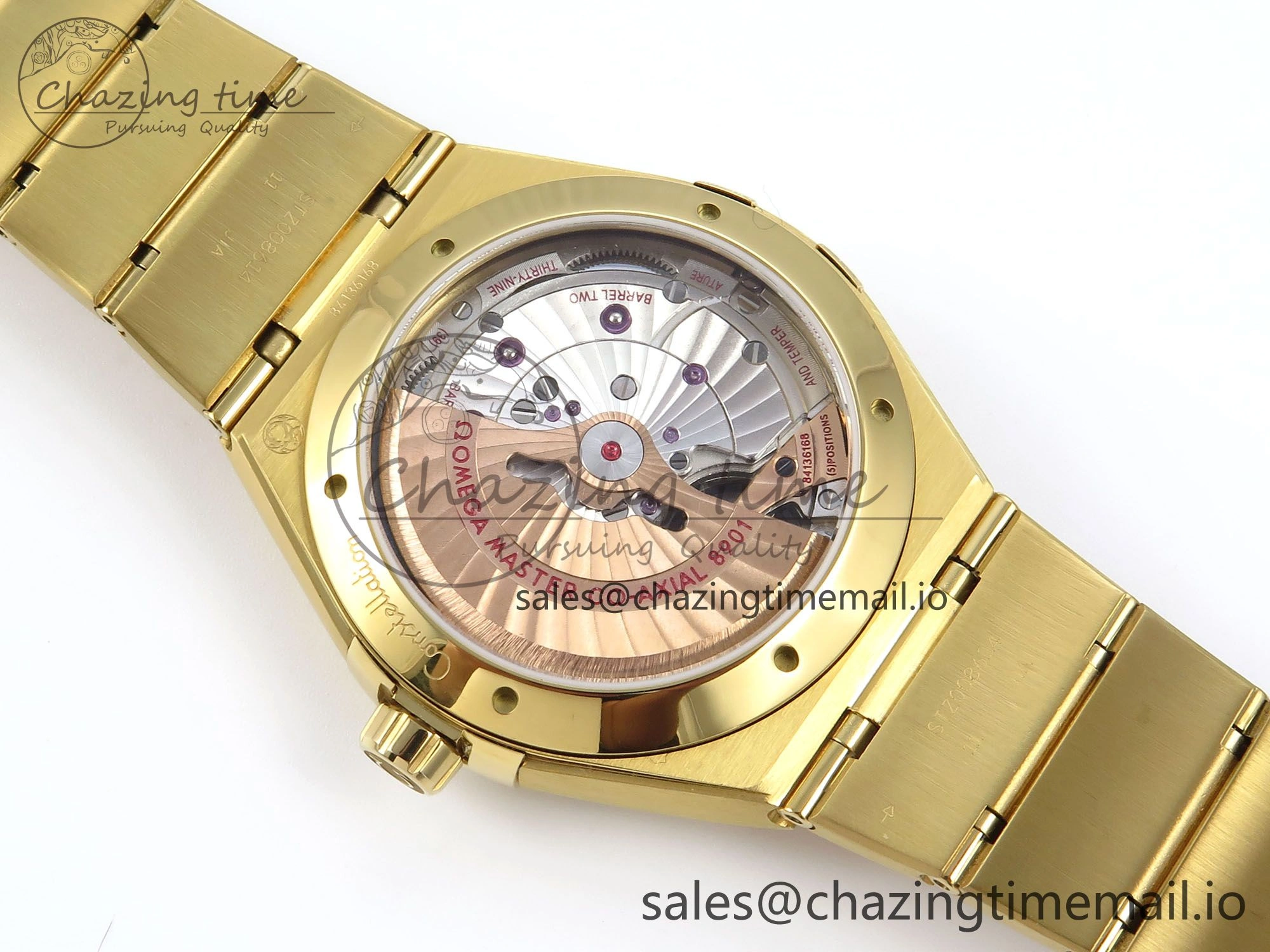 Constellation 41mm YG ASWF 1:1 Best Edition YG Dial on YG Bracelet A8900