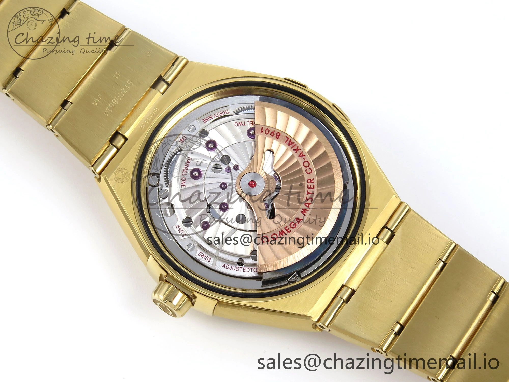Constellation 41mm YG ASWF 1:1 Best Edition YG Dial on YG Bracelet A8900