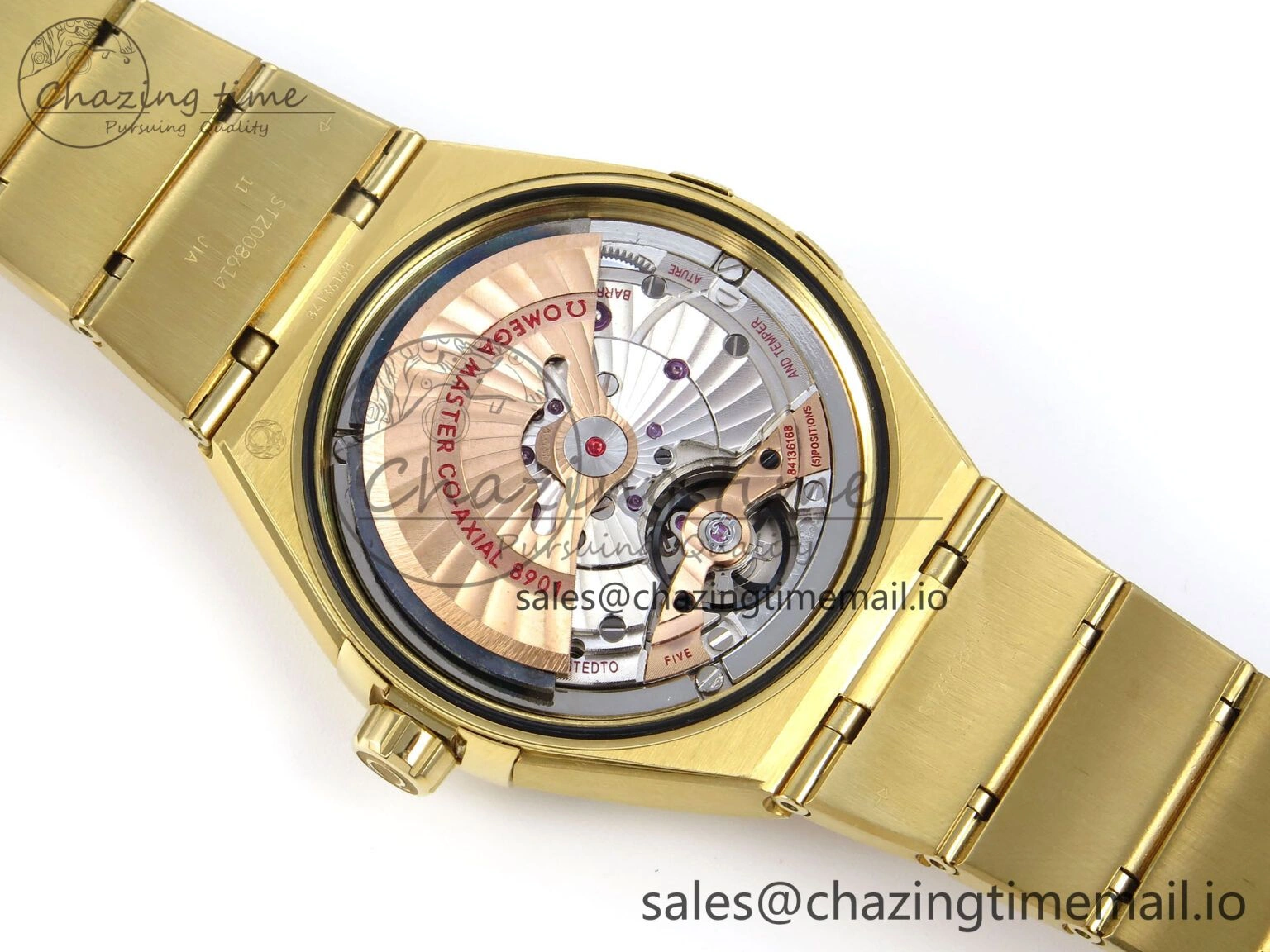 Constellation 41mm YG ASWF 1:1 Best Edition YG Dial on YG Bracelet A8900