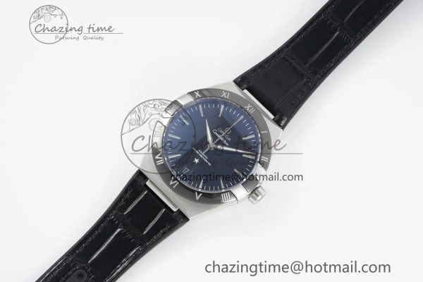 Constellation Black Ceramic SS 8F 1:1 Best Edition Black Dial on Black Gummy Strap A8900