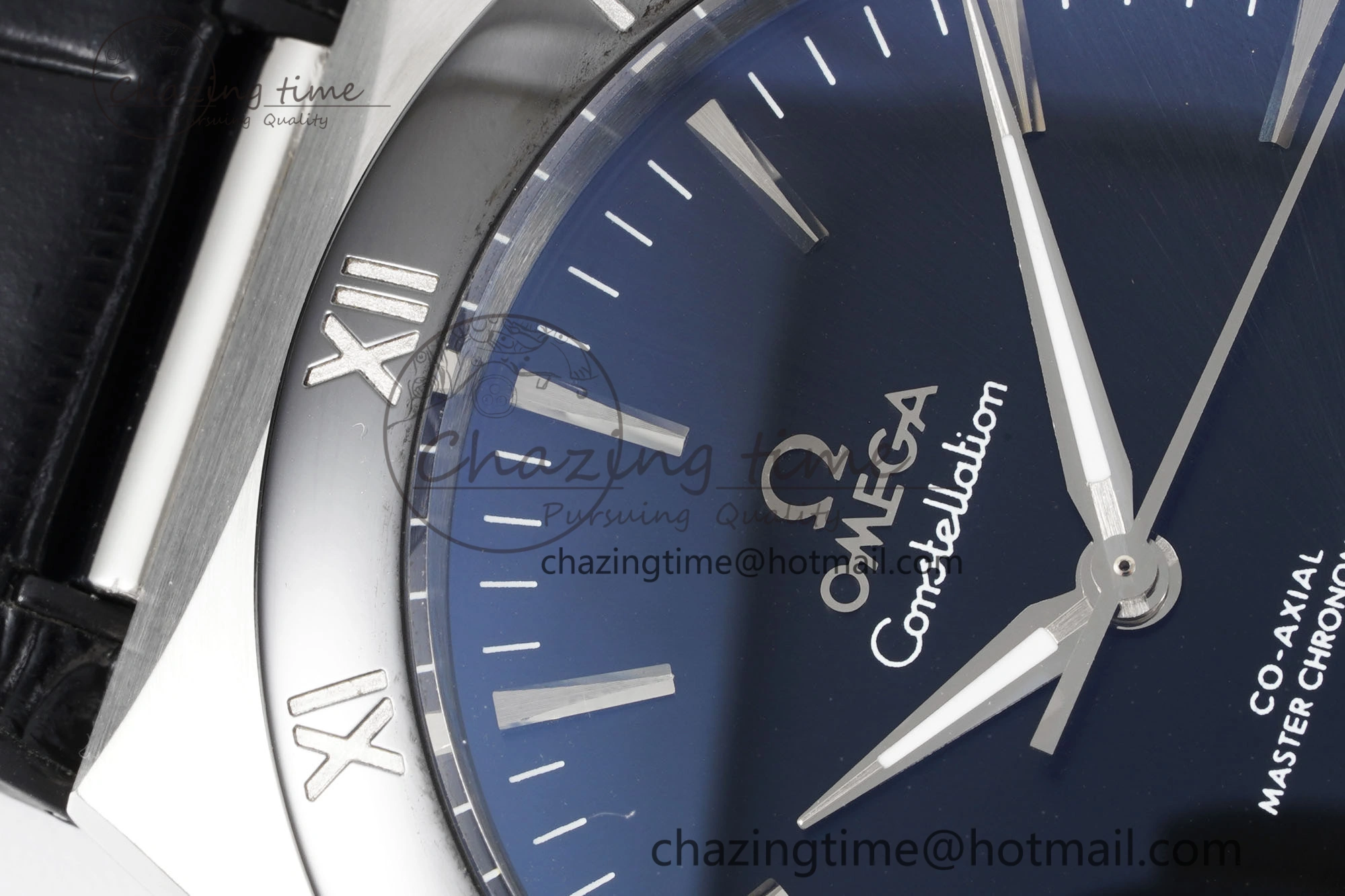 Constellation Black Ceramic SS 8F 1:1 Best Edition Black Dial on Black Gummy Strap A8900