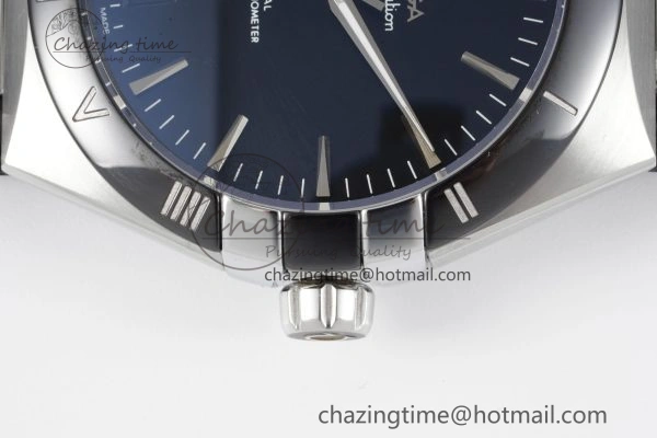 Constellation Black Ceramic SS 8F 1:1 Best Edition Black Dial on Black Gummy Strap A8900