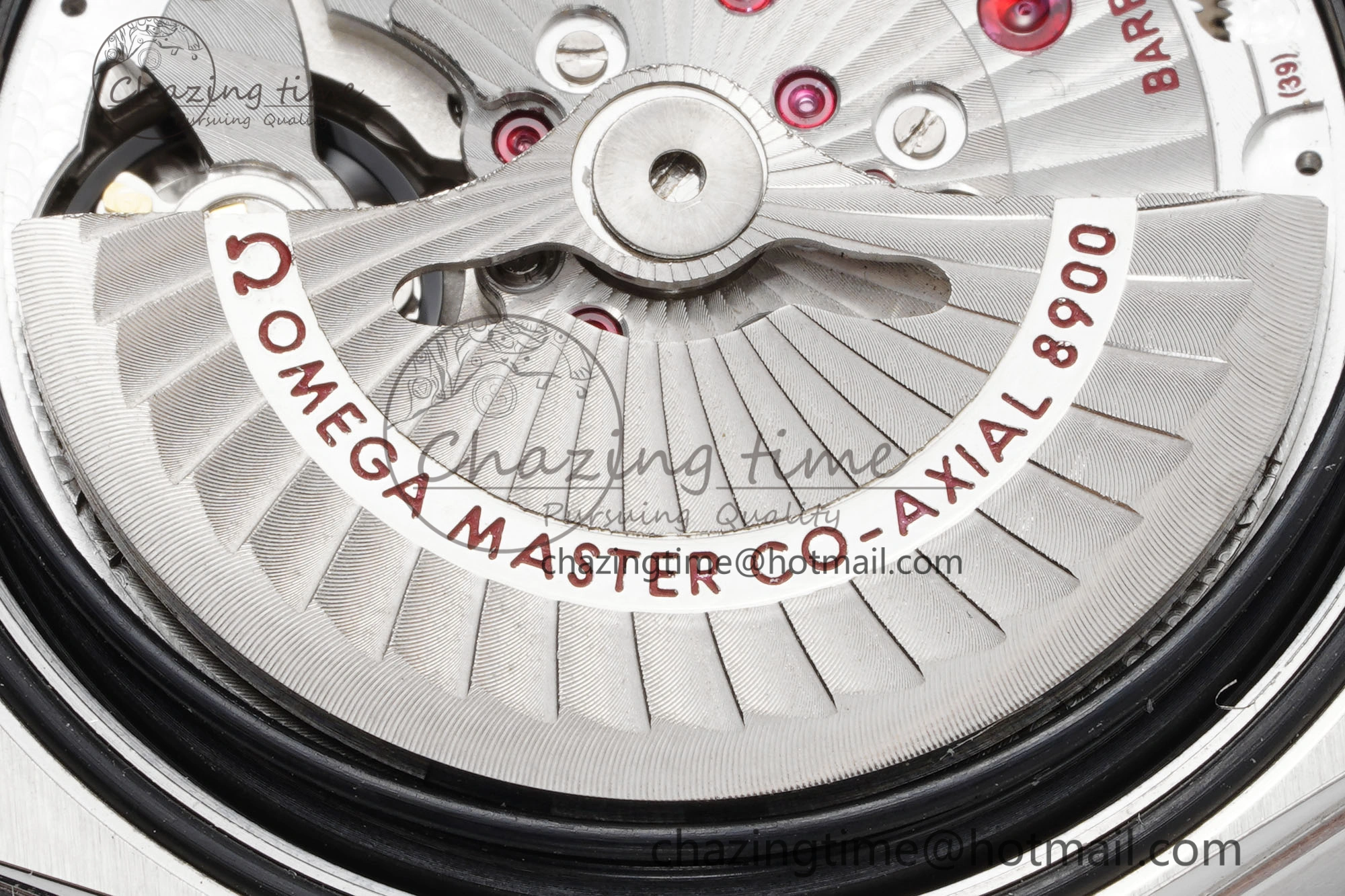 Constellation Black Ceramic SS 8F 1:1 Best Edition White Textured Dial on Black Gummy Strap A8900