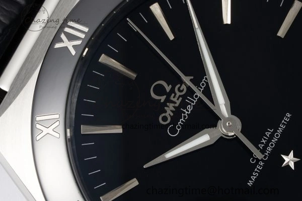 Constellation Black Ceramic SS SBF 1:1 Best Edition Black Dial on Black Gummy Strap A8900 Super Clone