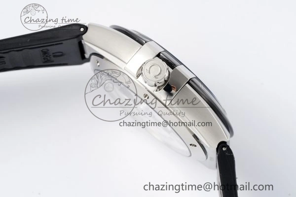 Constellation Black Ceramic SS SBF 1:1 Best Edition Black Dial on Black Gummy Strap A8900 Super Clone