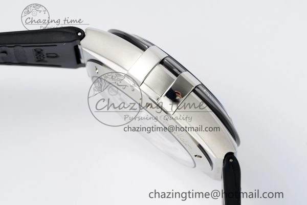 Constellation Black Ceramic SS SBF 1:1 Best Edition Black Dial on Black Gummy Strap A8900 Super Clone