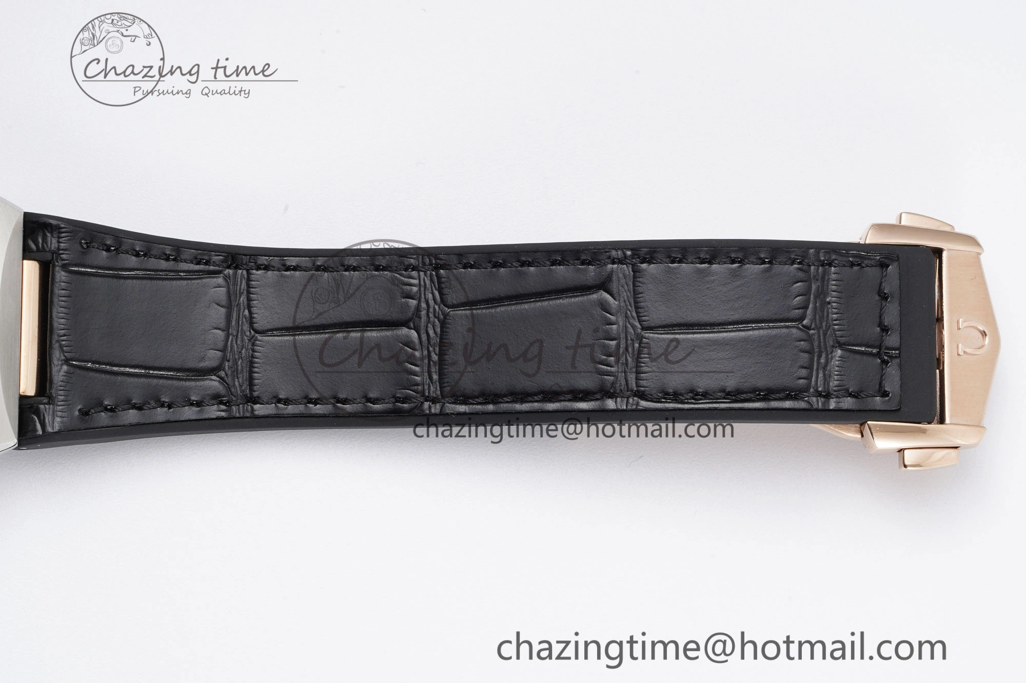 Constellation Black Ceramic SS RG 8F 1:1 Best Edition White Textured Dial on Black Gummy Strap A8900