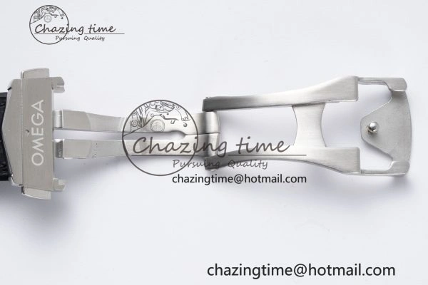 Constellation Black Ceramic SS RG SBF 1:1 Best Edition White Dial on Black Gummy Strap A8900 Super Clone