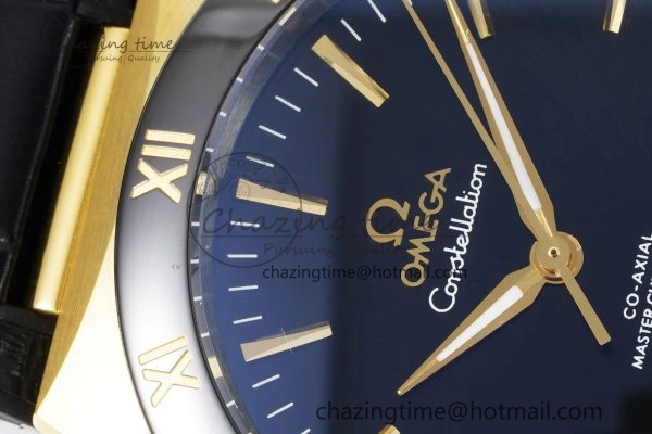 Constellation Black Ceramic YG 8F 1:1 Best Edition Black Dial on Black Gummy Strap A8900