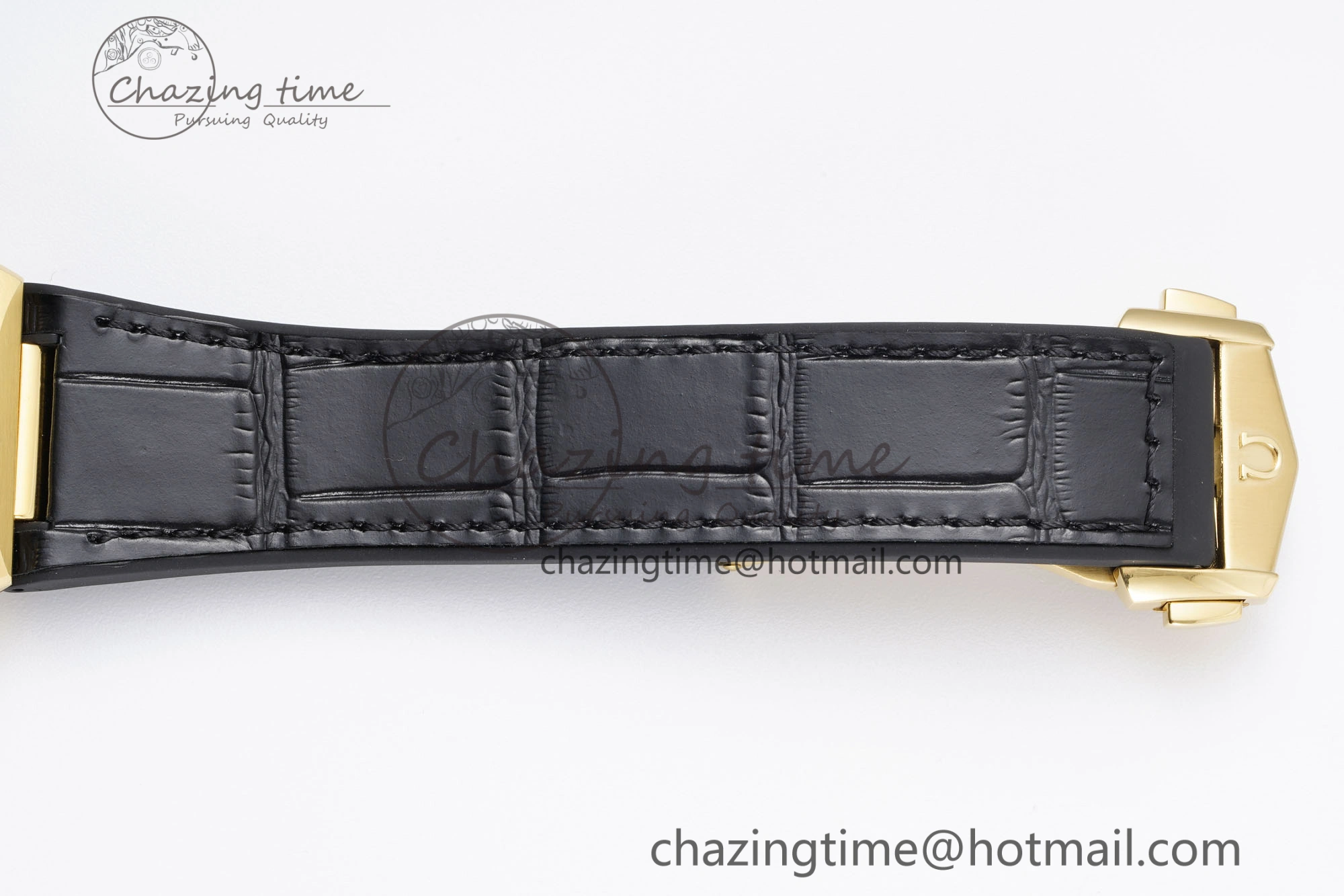 Constellation Black Ceramic YG 8F 1:1 Best Edition Black Dial on Black Gummy Strap A8900