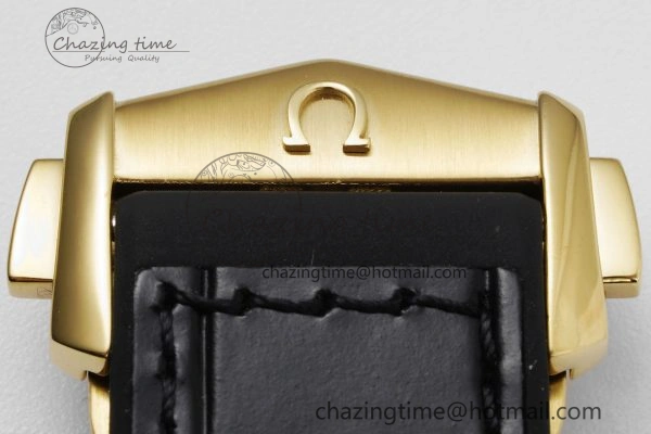 Constellation Black Ceramic YG 8F 1:1 Best Edition Black Dial on Black Gummy Strap A8900