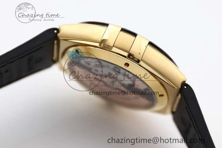 Constellation Black Ceramic YG SBF 1:1 Best Edition Black Dial on Black Gummy Strap A8900 Super Clone