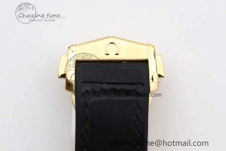 Constellation Black Ceramic YG SBF 1:1 Best Edition Black Dial on Black Gummy Strap A8900 Super Clone