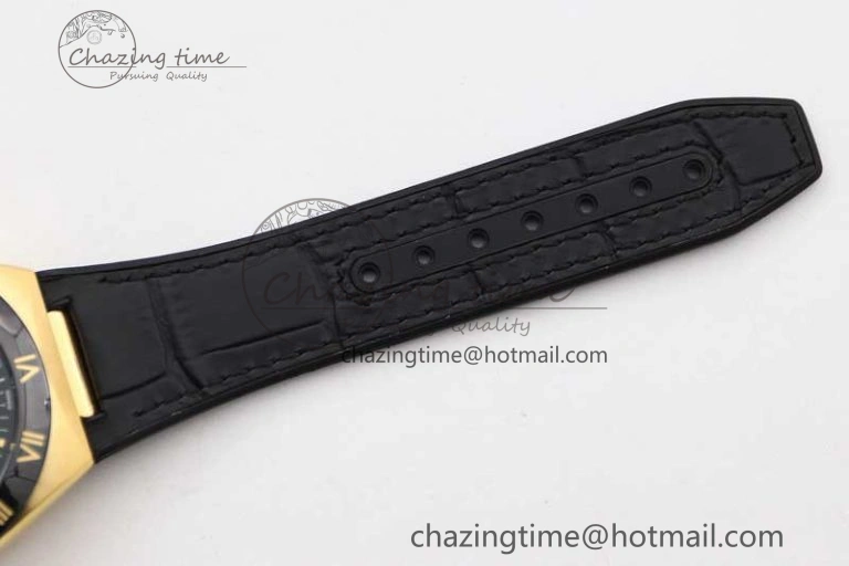Constellation Black Ceramic YG SBF 1:1 Best Edition Black Dial on Black Gummy Strap A8900 Super Clone