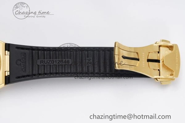 Constellation Black Ceramic YG VSF 1:1 Best Edition Black Dial on Black Gummy Strap A8900 Super Clone