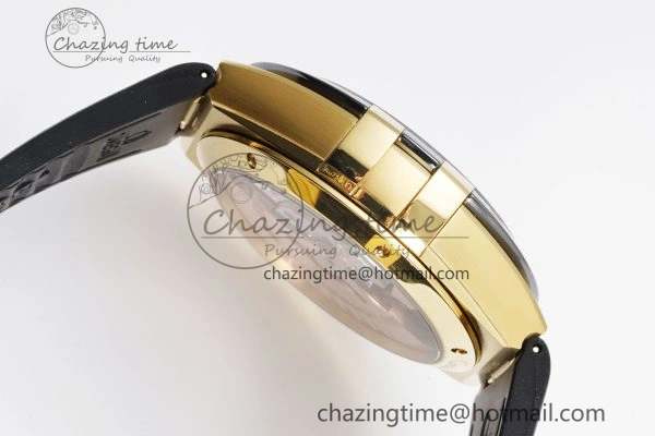 Constellation Black Ceramic YG VSF 1:1 Best Edition Black Dial on Black Gummy Strap A8900 Super Clone