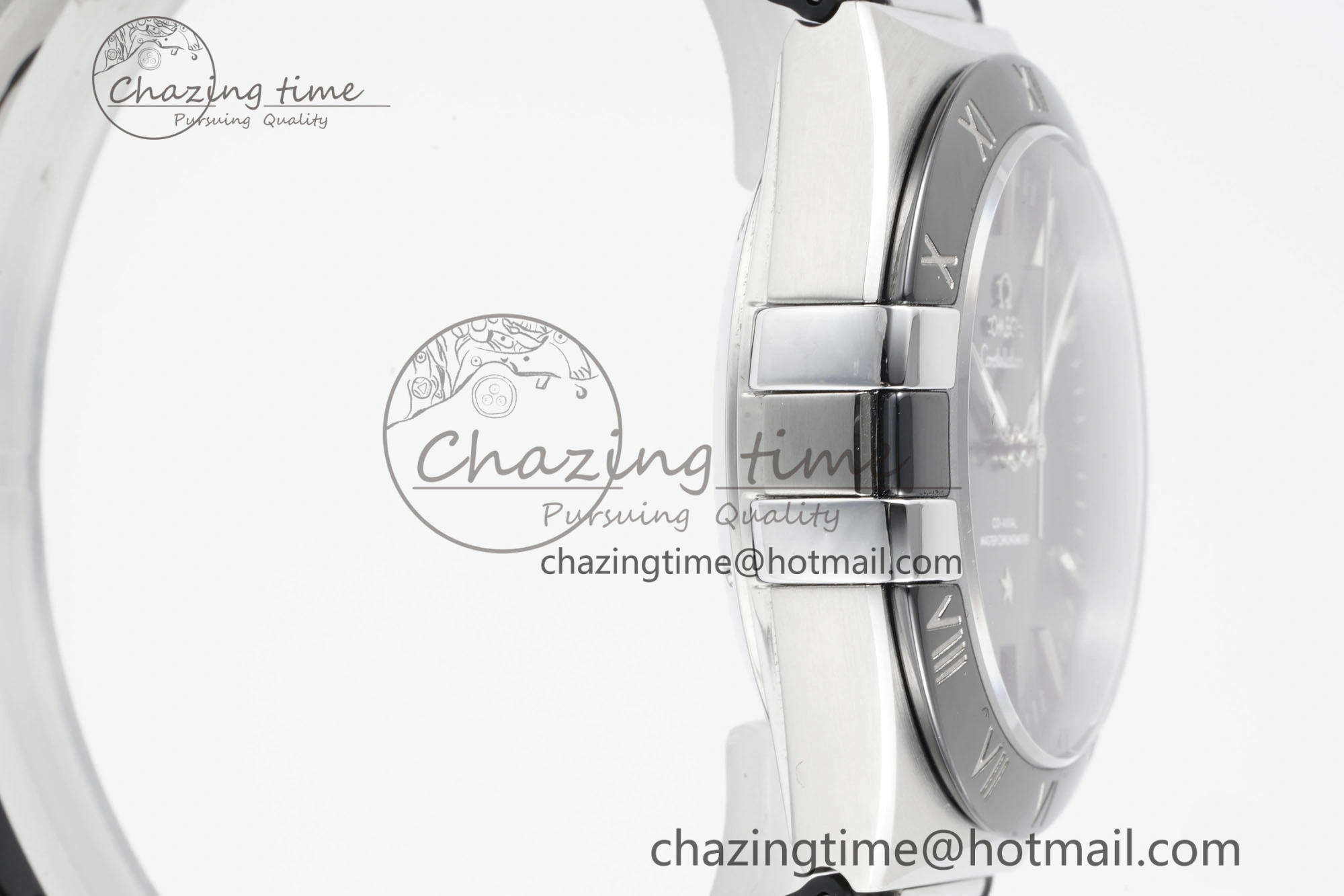 Constellation Blue Ceramic SS 8F 1:1 Best Edition Blue Dial on Blue Gummy Strap A8900