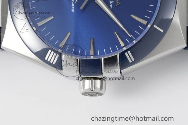 Constellation Blue Ceramic SS 8F 1:1 Best Edition Blue Dial on Blue Gummy Strap A8900
