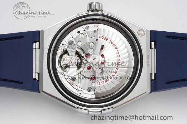 Constellation Blue Ceramic SS 8F 1:1 Best Edition Blue Dial on Blue Gummy Strap A8900