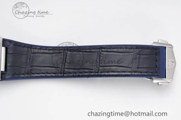 Constellation Blue Ceramic SS 8F 1:1 Best Edition Blue Dial on Blue Gummy Strap A8900